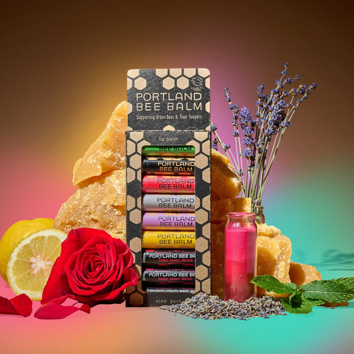 Assorted 9-Pack (One of Each Lip Balm) – Portland Bee Balm