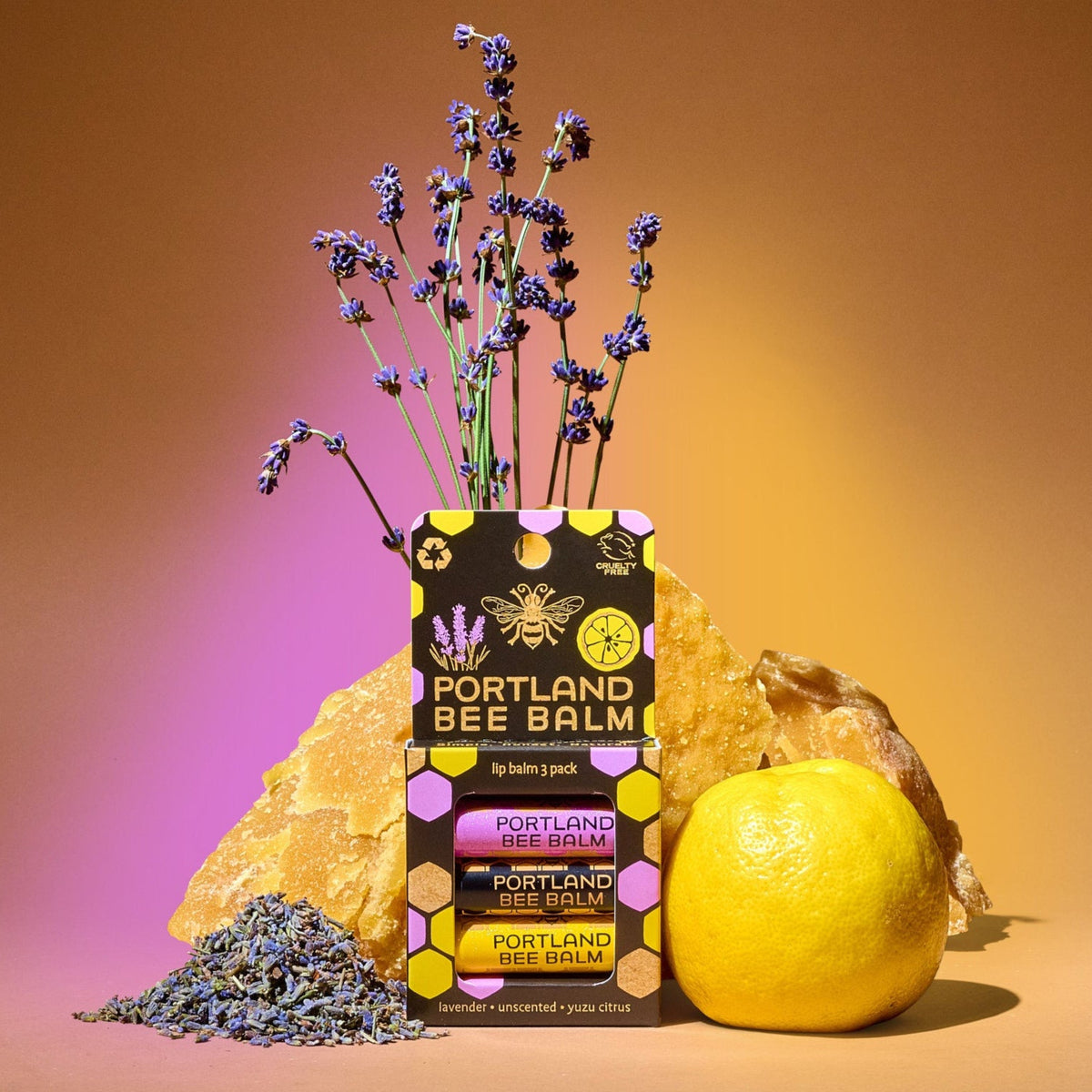 Assorted 3-Pack (Lavender, Unscented, Yuzu Citrus) – Portland Bee Balm