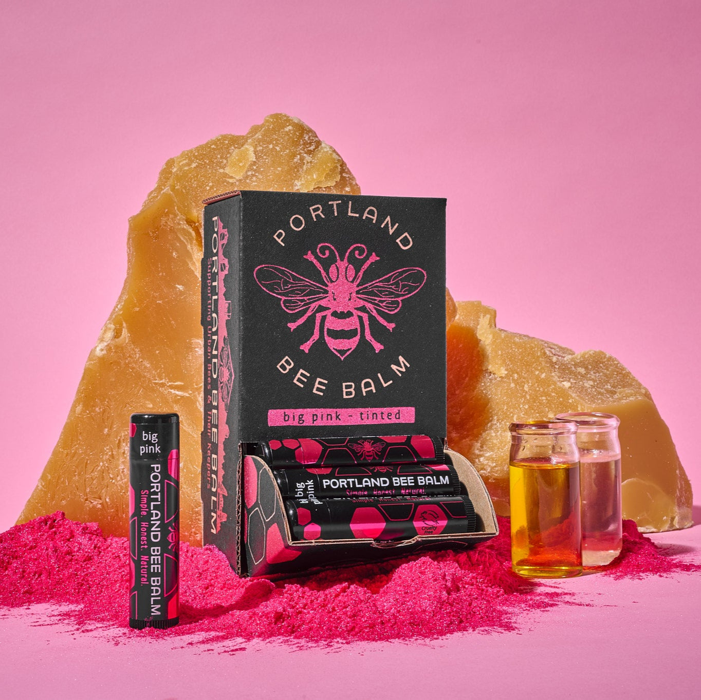 【フラワードリーミー 】BB &Sun Protector Big Pink Tinted - Case of 24 – Portland Bee Balm